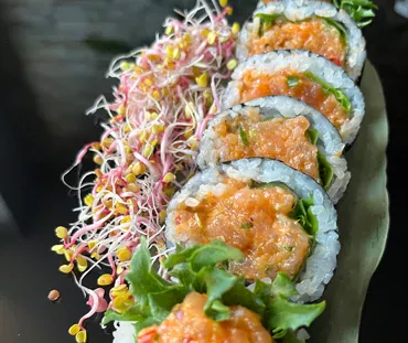 sushi, kiełki